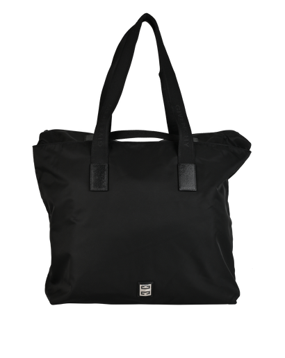 Shopper Tote Large, &pound;495, Handbags, Black, Nylon, Front view